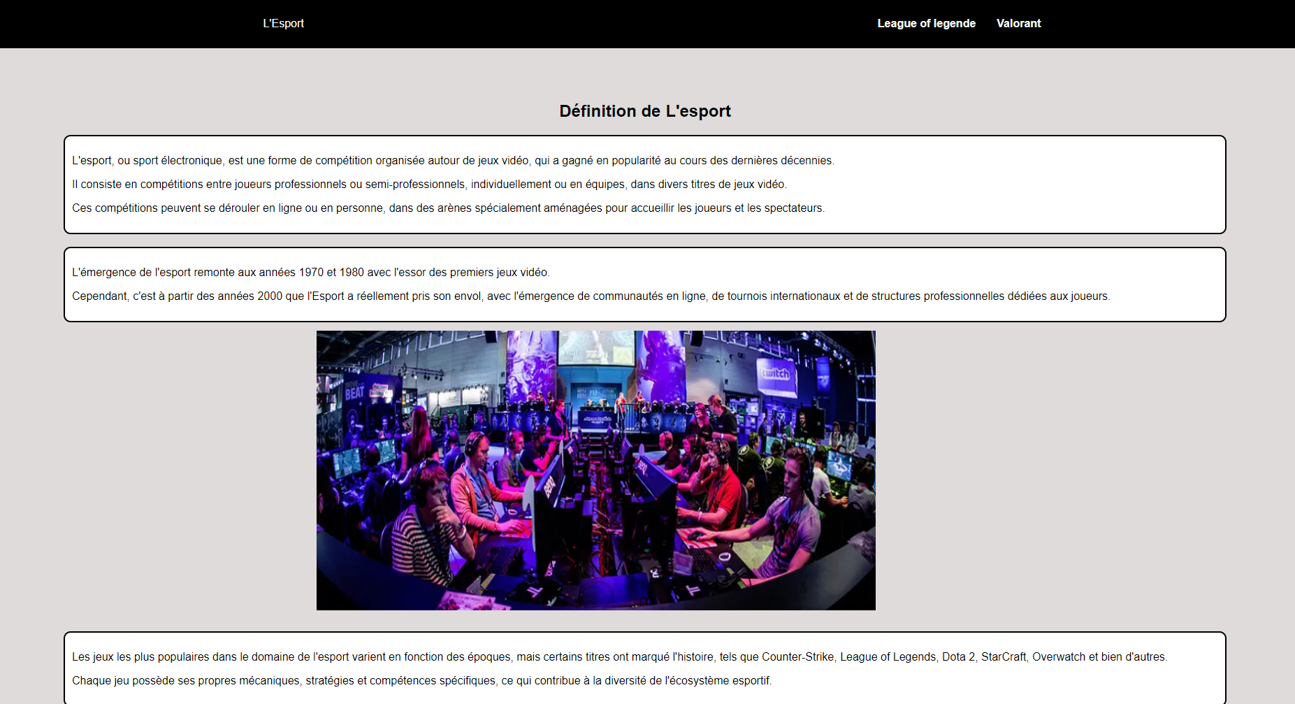 photo d'un site passion